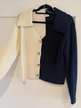 Colorblock Cardigan Sweater